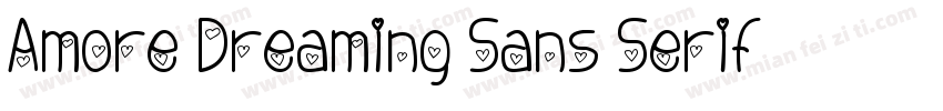 Amore Dreaming Sans Serif字体转换